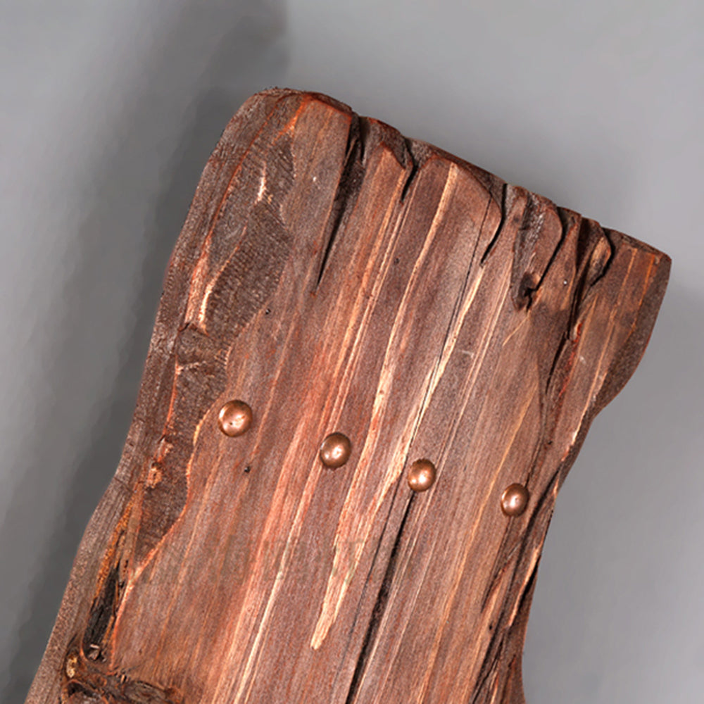 Epoch Wall Lamp Rectangular Vintage, Wood/Metal, Bedroom | ventumra