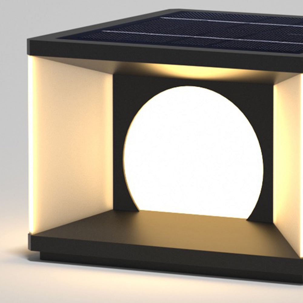 Aria Modern Square Metal Outdoor Light Post | ventumra