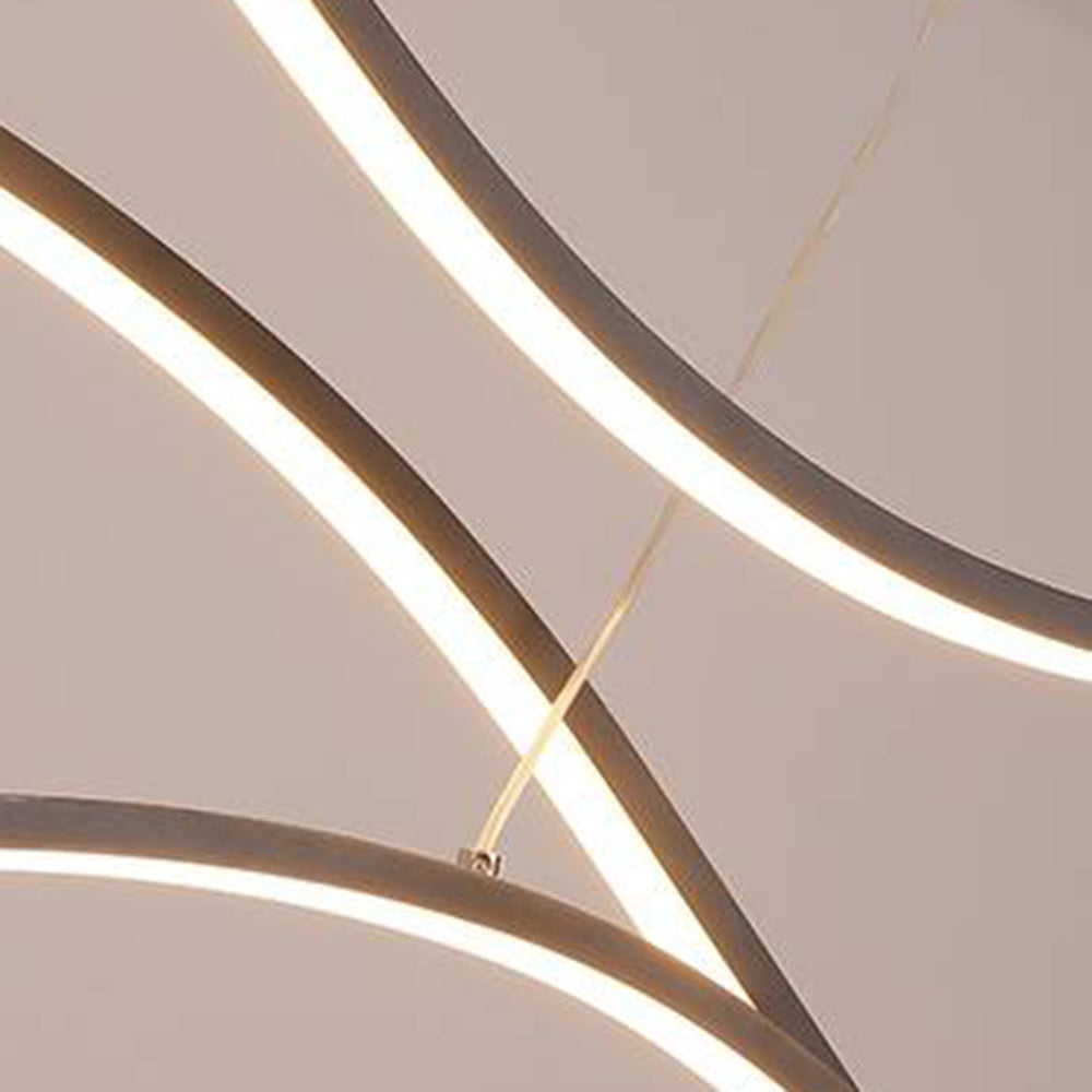 Arisha Modern Wave Pendant Light, 2 Colour | ventumra