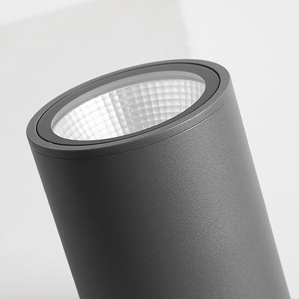 Ray Modern Black Cylindrical Flush Mount Ceiling Light Spotlight | ventumra