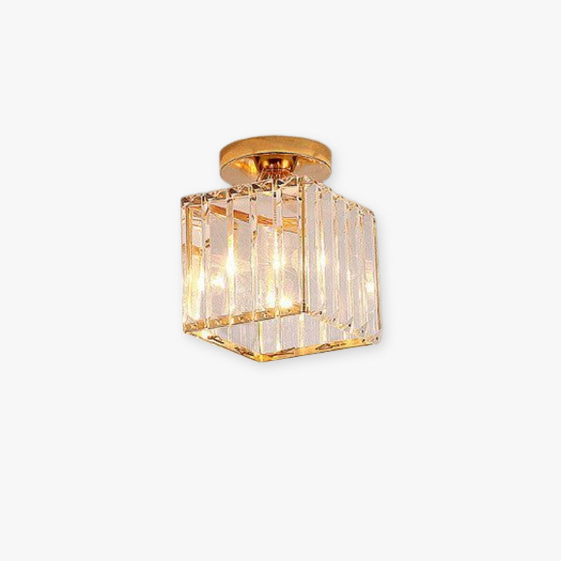Stonel Modern Metal/Crystal Ceiling Light, 3 Colors - Neutralighting