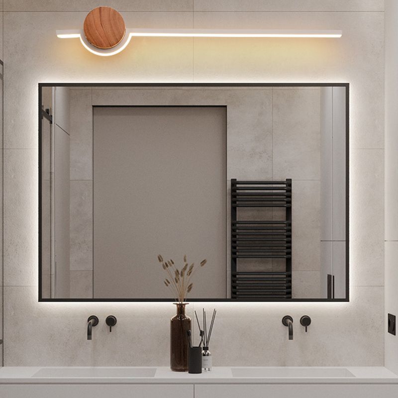 Arisha Nordic Linear Vanity Wall Lamp,Black/White/Gold,Bedroom - Neutralighting
