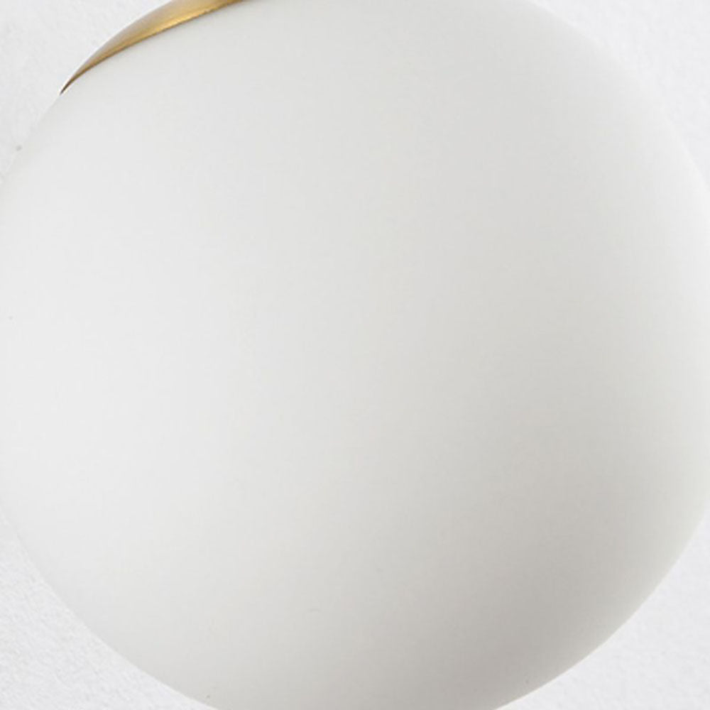 Valentina Wall Lamp Modern Globe, Metal/Glass, Black/Gold, Hallway | ventumra