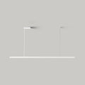 Arisha Minimalist Linear Metal Pendant Light, White/Black - Neutralighting
