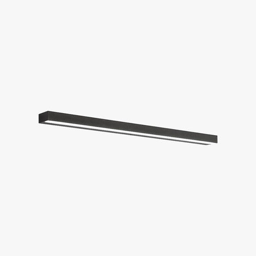Arisha Modern Rectangular Linear Mirror Front Wall Lamp, Black - Neutralighting
