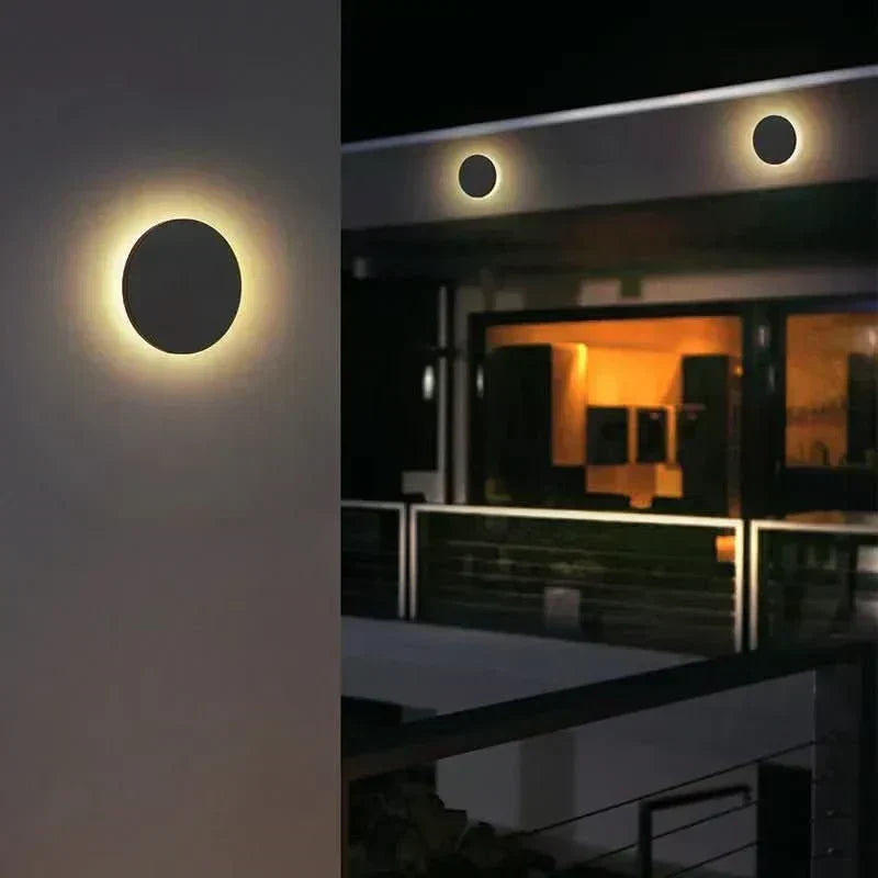 Orra IP65 Outdoor Wall Light — Minimalist LED Fixture, Round or Square