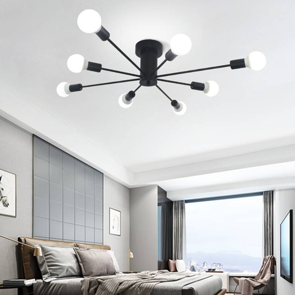Silva Modern Simple Flush Mount Ceiling Light, 6/8/10 Heads | ventumra