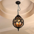 Silva Loft Sphere Vintage Farmhouse Rustic Pendant Light Black/Bronze Dining Room | ventumra