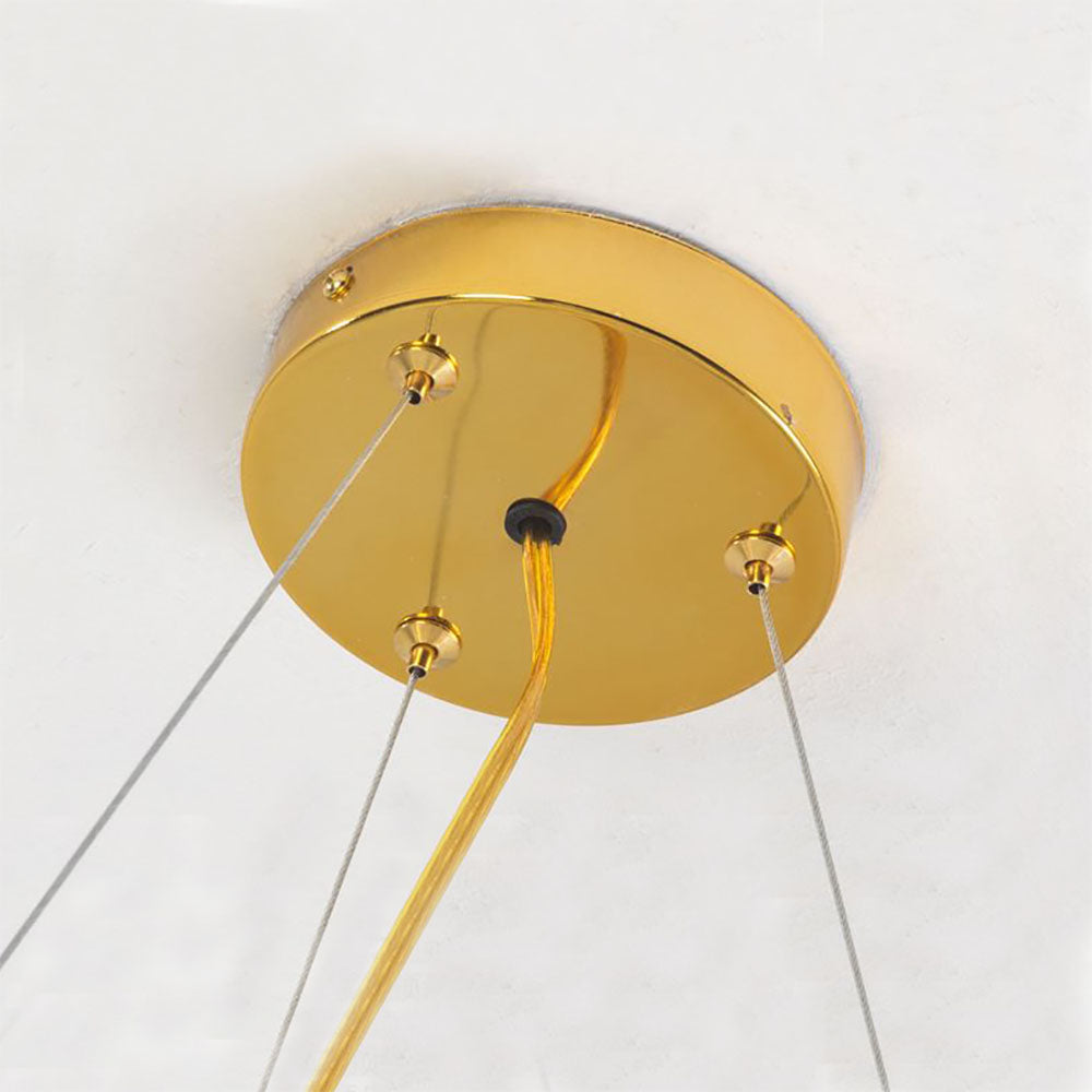 Valentina Modern Gold Bubble Pendant Light, Metal & Glass | ventumra