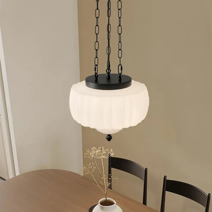 LyraNova White Minimalist Pendant Light for Modern Interiors