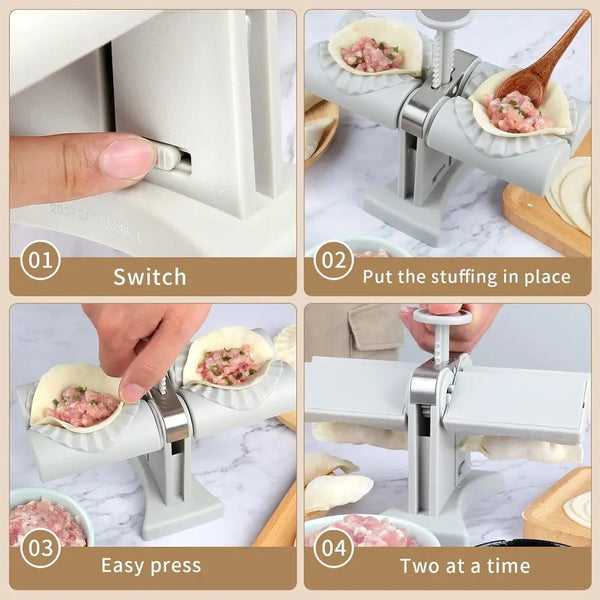 Håndholdt dumplingformer - ergonomisk verktøy for jevne former