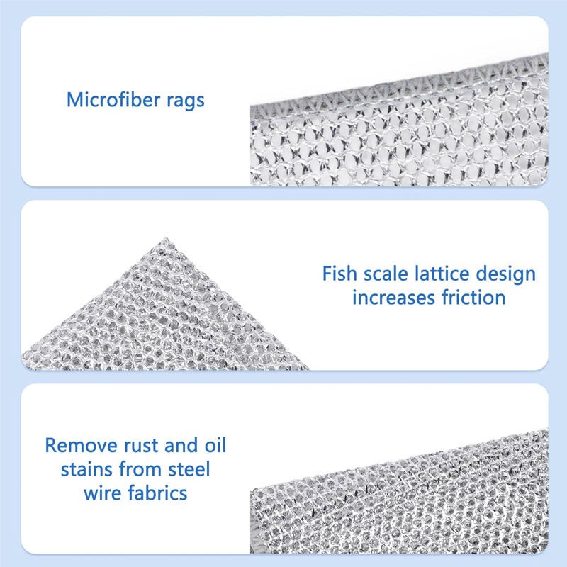 Panni per la pulizia dei piatti CleanWave, confezione da 5 - assorbenti e resistenti