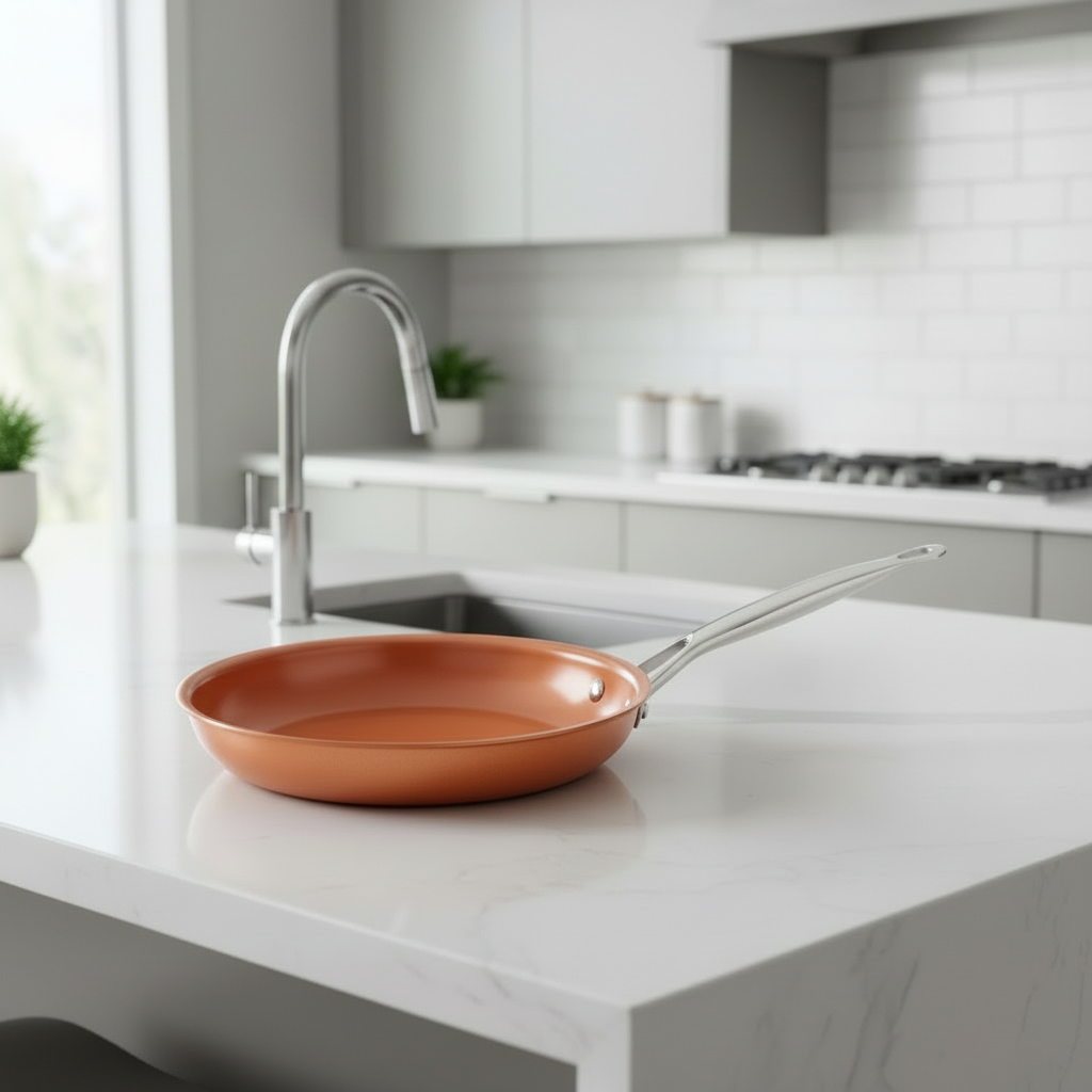 Frigideira CopperCraft Pro — Revestimento antiaderente, distribuição uniforme do calor