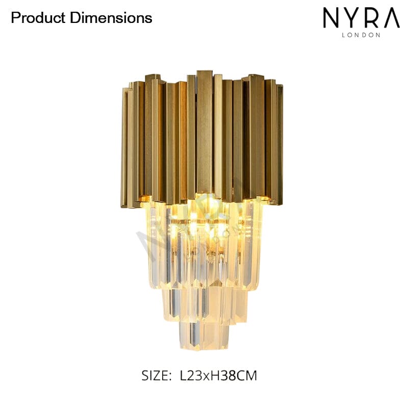 Regal Crest LED Wall Lamp for Elegant Homes and Restaurants
