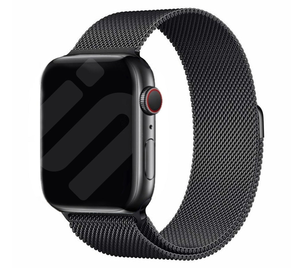 Elegant Black Finish Milanese Edition Strap For Apple Watch | Ventumra
