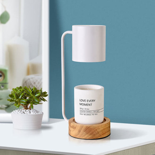 Lampa stołowa z drewnianą podstawą Akari | Ventumra