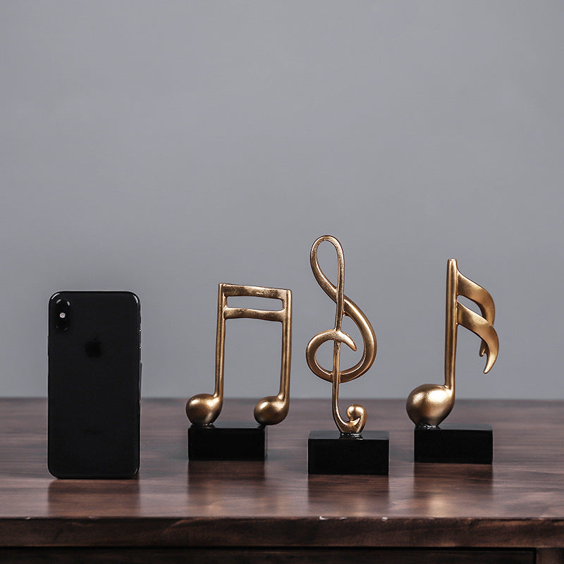 Musical Elegance Decorative Figurine — Artistic Music Accent