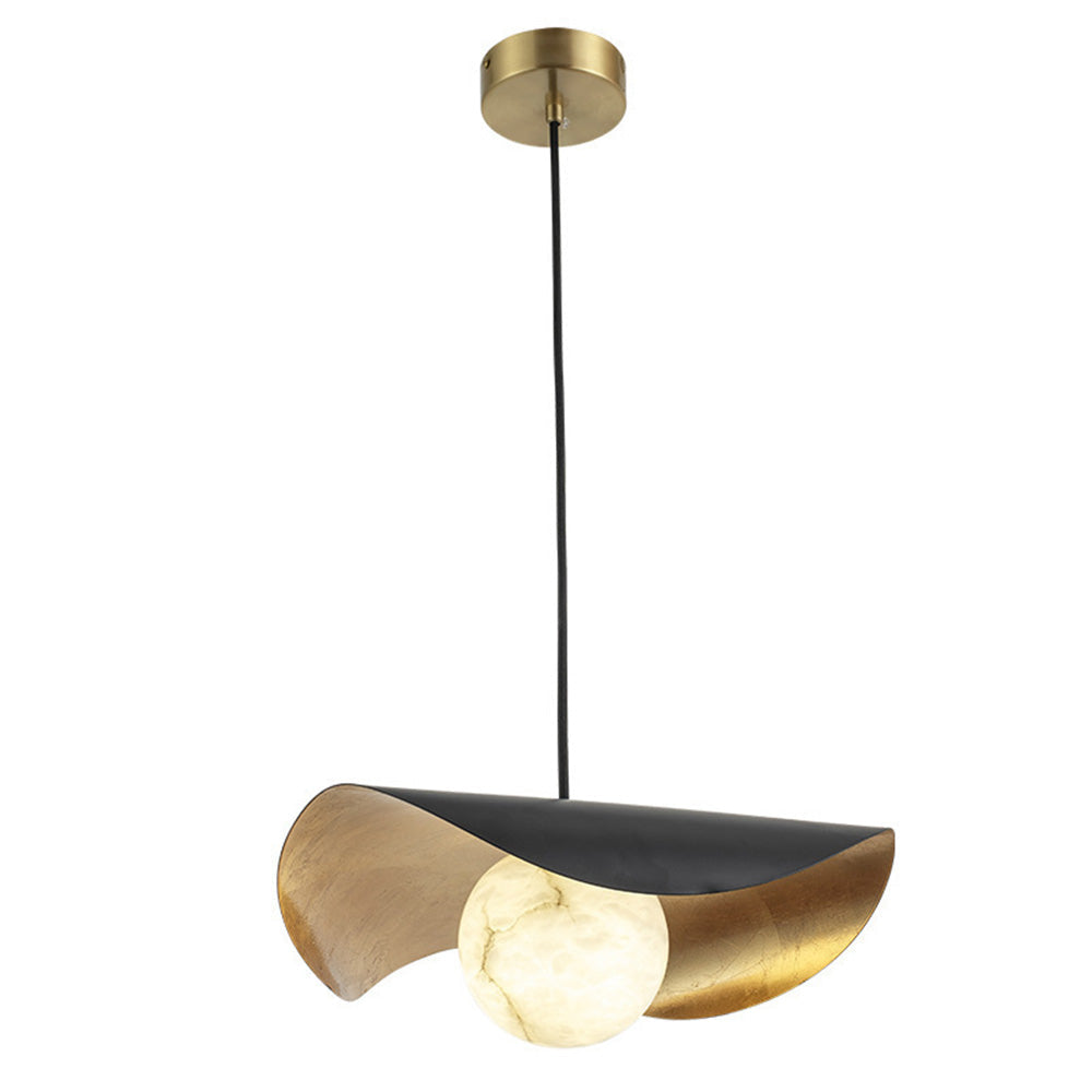 Astra Marble Pendant Light With Modern Metal Finish