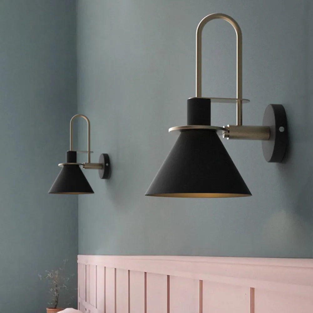 Valentina Vintage Horn Shape Metal Wall Lamp, Living room/Bedroom/Bathroom | ventumra