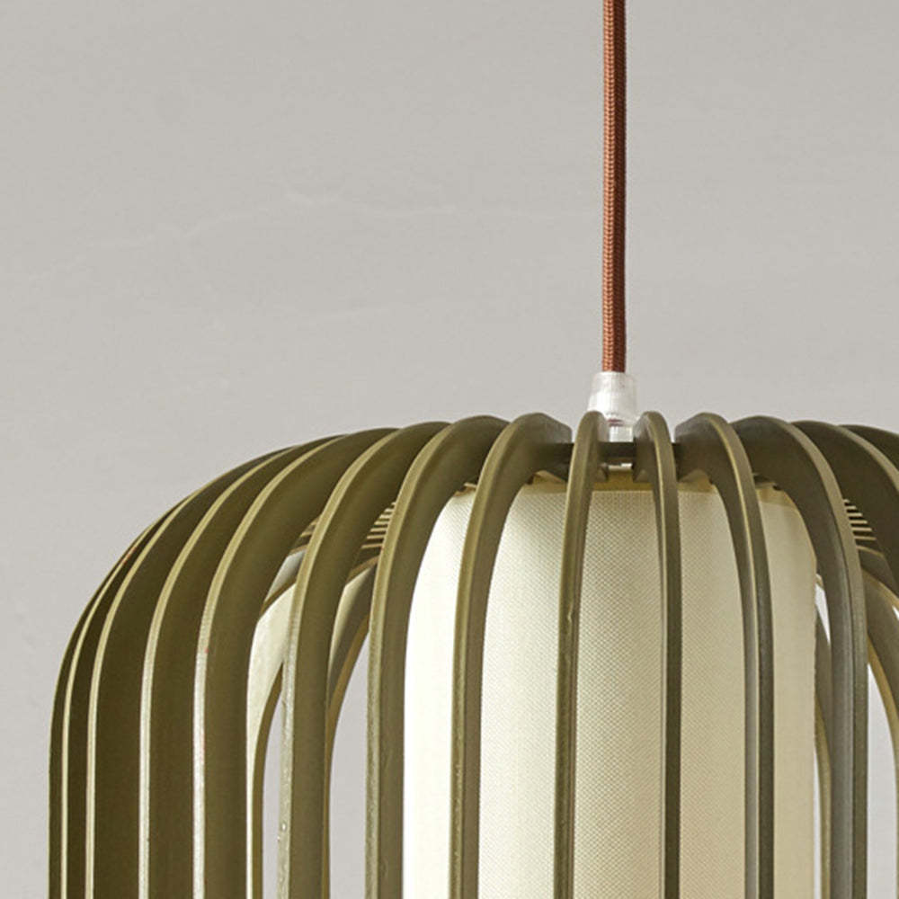 Muto Modern Birdcage Wood Pendant Light | ventumra