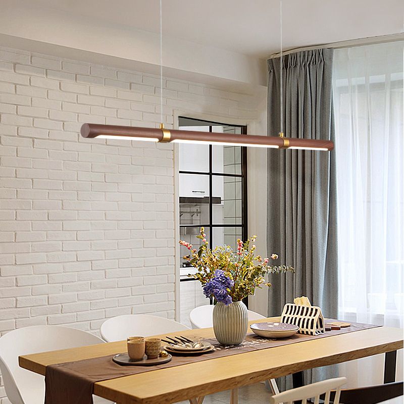 Muto Modern Minimalist Pendant Light, Metal Water Transfer Wood | ventumra