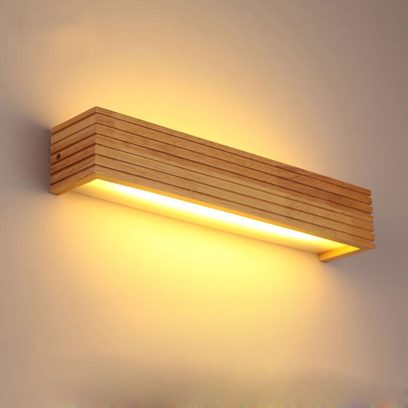 Muto Modern Wooden LED Indoor Wall Light, Bedroom | ventumra