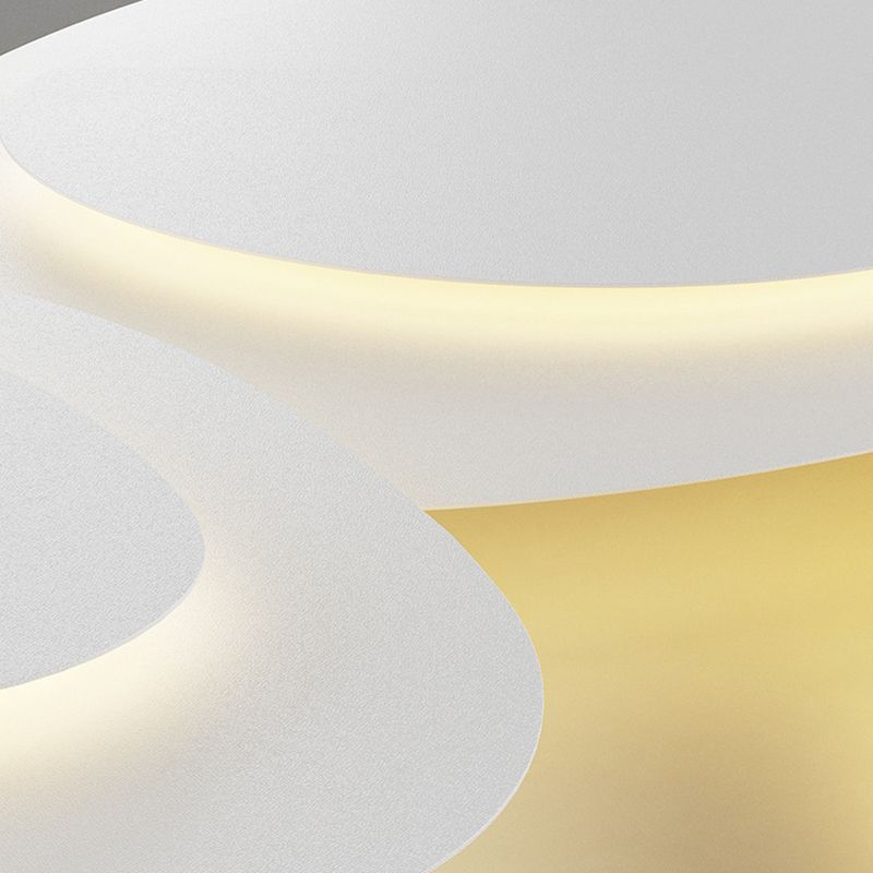 Arisha Modern  Unique Shape LED White Flush Mount Ceiling Light Bedroom | ventumra