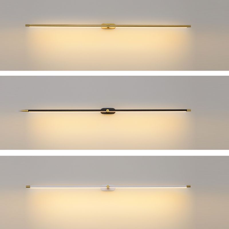Ivox Minimalist Linear Wall Lamp Gold&Black | ventumra