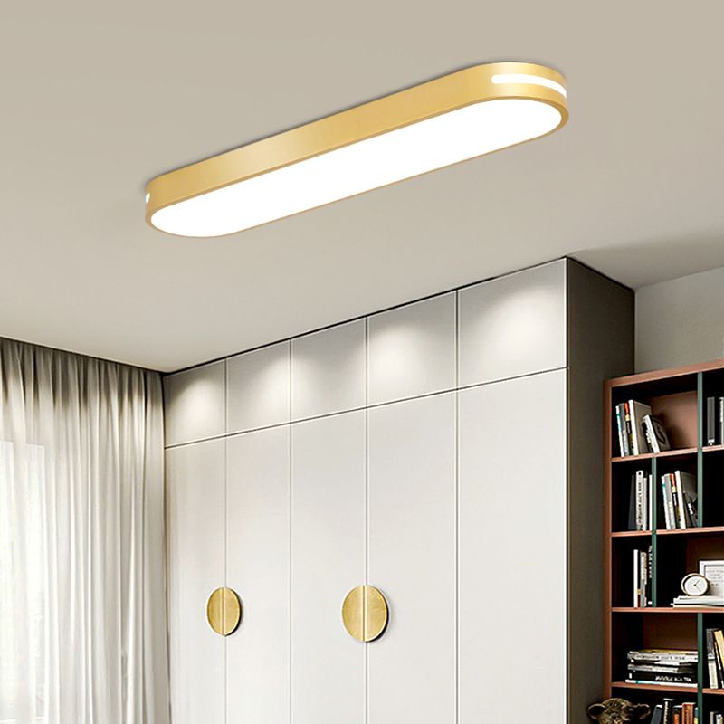 Arisha Oval Flush Mount LED Ceiling Light, Black/White/Grey/Gold | ventumra
