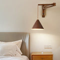 Muto Adjustable Wall Lamp, Wood/Metal, 2 Color, Living Room | ventumra