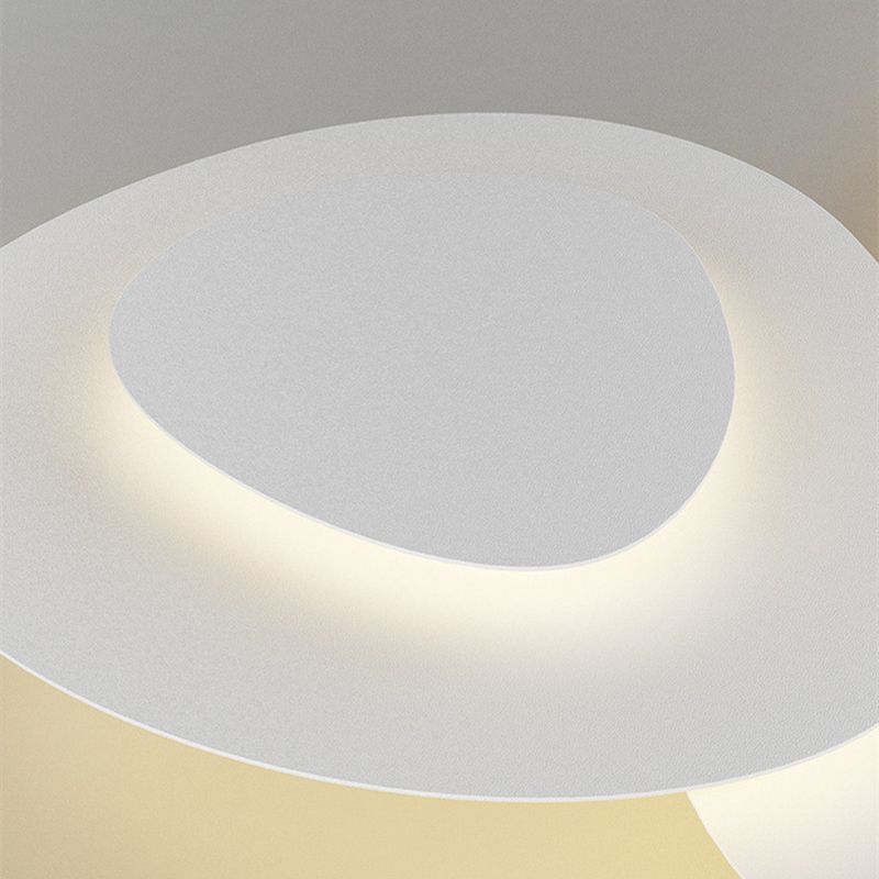 Arisha Modern  Unique Shape LED White Flush Mount Ceiling Light Bedroom | ventumra