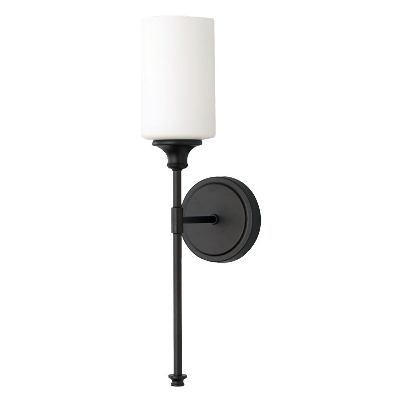 Tiffany Nordic Vanity Metal Glass Minimalism Wall Lamp, Black/Silver | ventumra