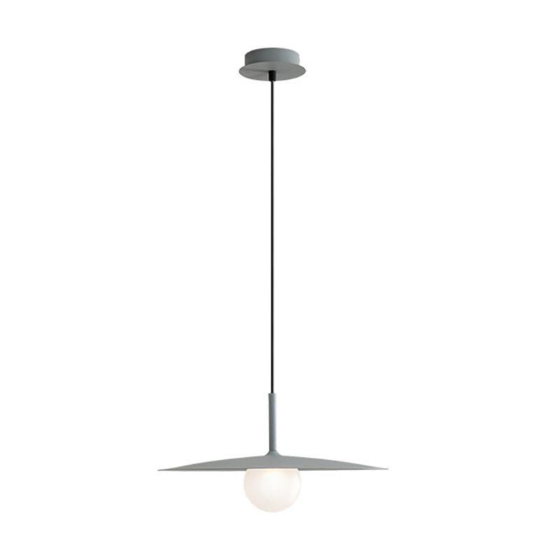 Arisha Modern Dish-shaped Metal Pendant Light, Black/White/Grey | ventumra