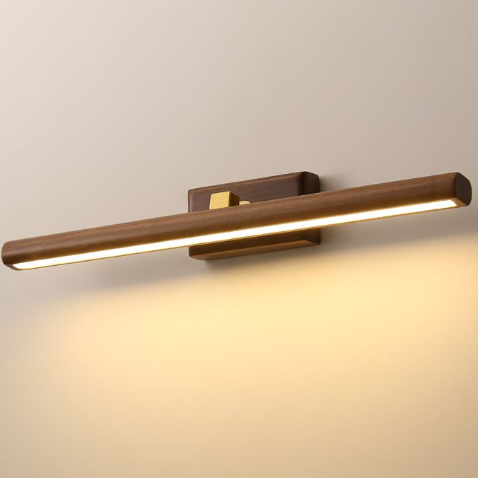Muto Vanity Rotatable Mirror Front Vanity Wall Lamp, Wood | ventumra