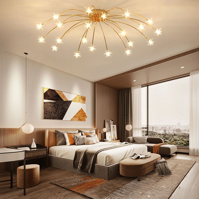 Arisha Art Deco Starry  Flush Mount Ceiling Light | ventumra