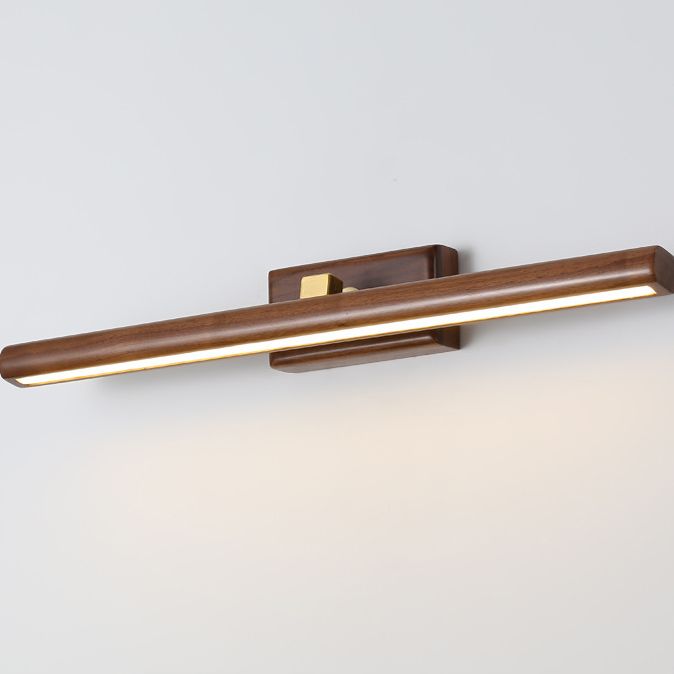 Muto Vanity Rotatable Mirror Front Vanity Wall Lamp, Wood | ventumra