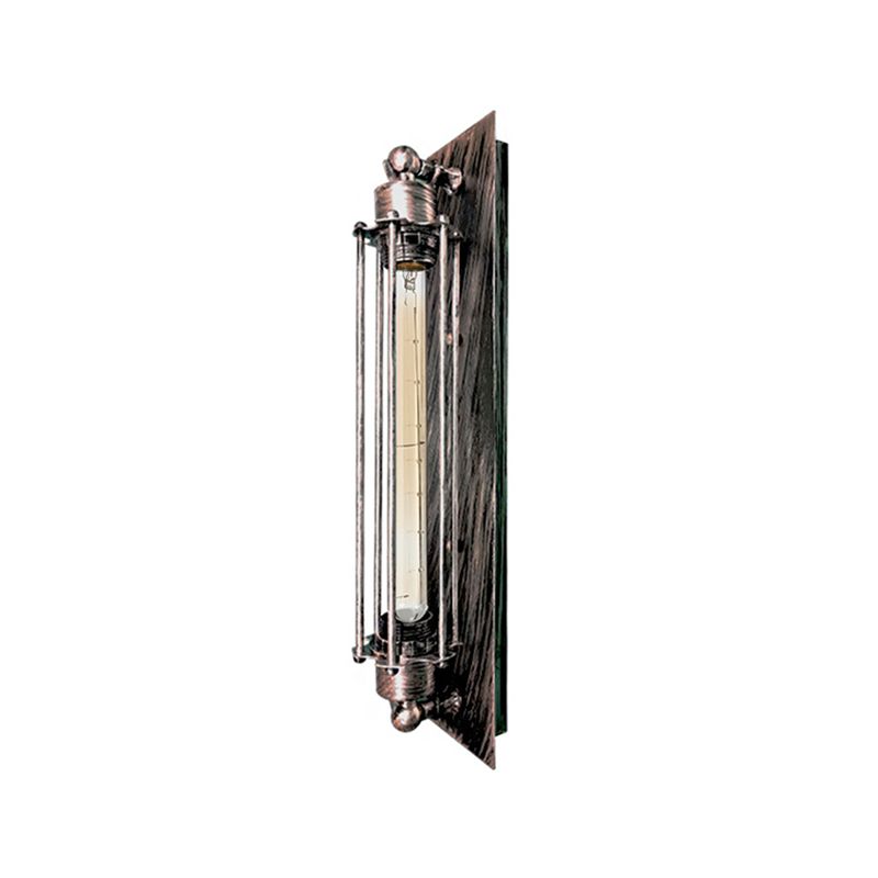 Tronel Vintage Cylinder Metal Wall Lamp, Black/Red/Silver/Gold - Neutralighting