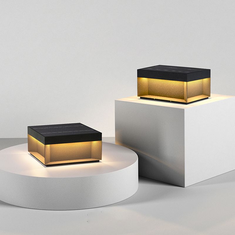 Elow Outdoor Post Lamps Modern Square Solar | ventumra