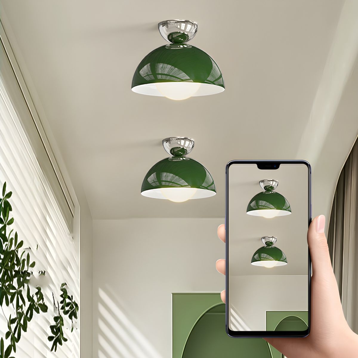 Valentina Simple Modern LED Flush Mount Ceiling Light Metal Balcony | ventumra