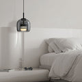 June Minimalist Pendant Light Glass Smoke Gray - Neutralighting