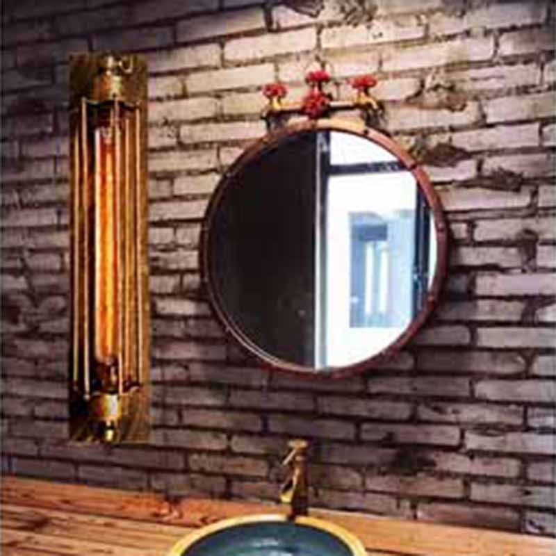 Tronel Vintage Cylinder Metal Wall Lamp, Black/Red/Silver/Gold - Neutralighting