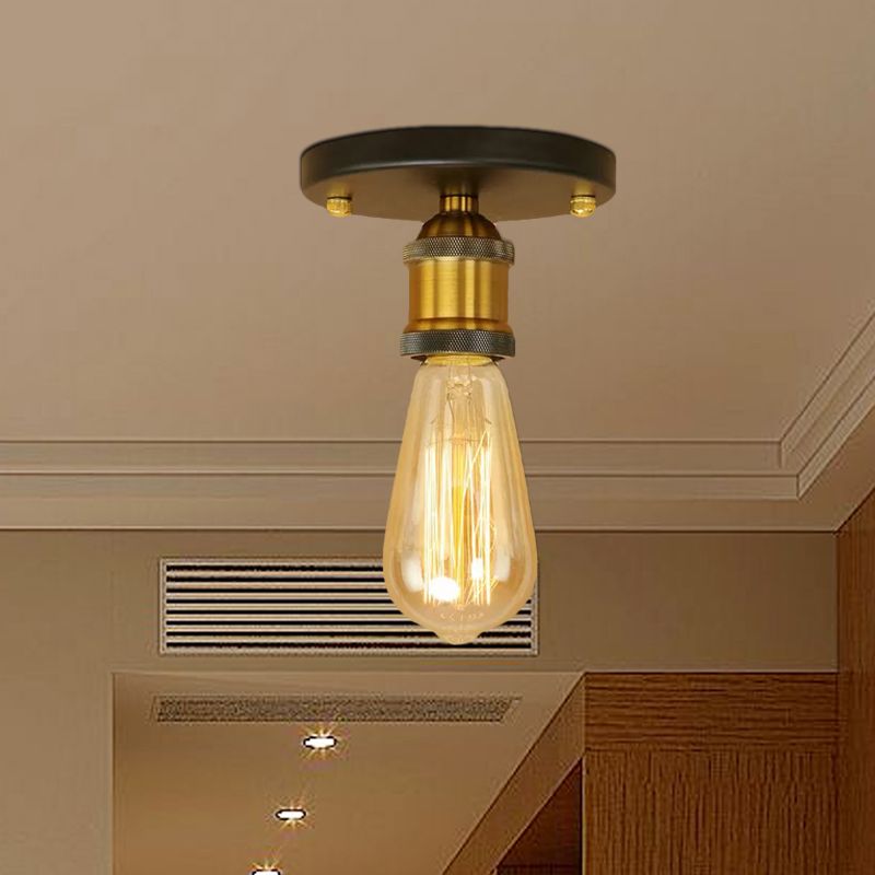 Silva Retro Vintage Bulb Semi-Flush Mount Ceiling Light | ventumra