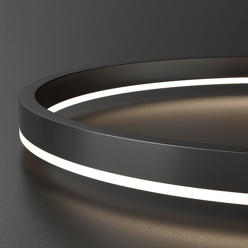 Arisha 3-Rings Black Black Modern Pendant Light | ventumra