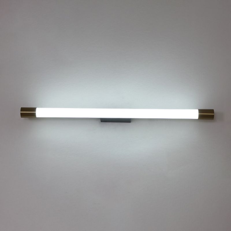 Arisha Modern Gold Mirror Front Vanity Wall Lamp, Metal/Acrylic - Neutralighting