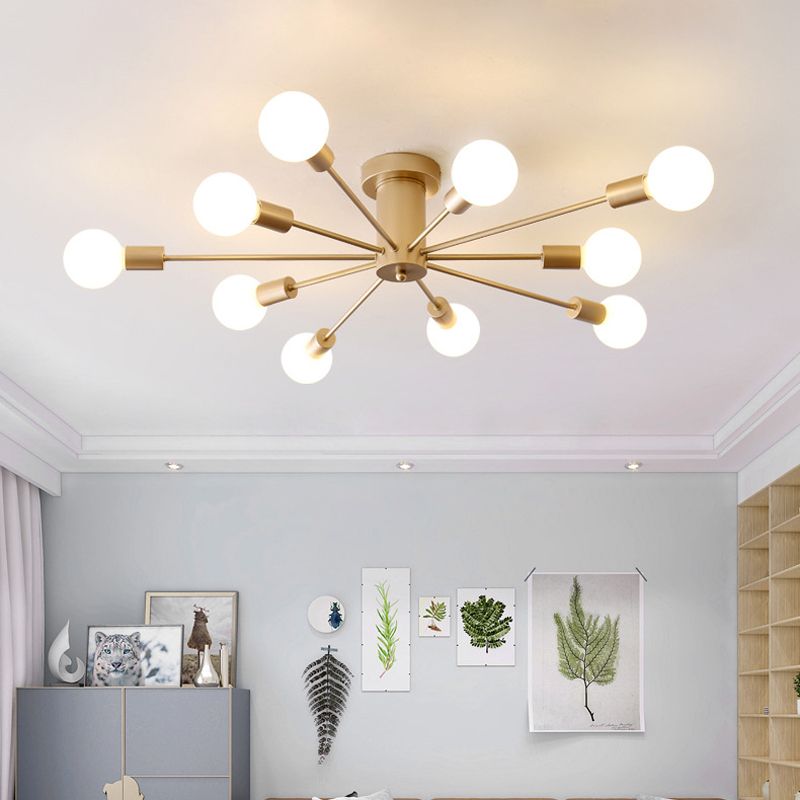 Valentina Modern Globe Bubble Flush Mount Ceiling Light | ventumra