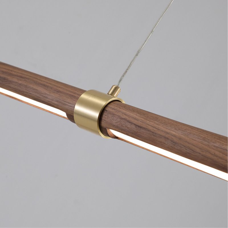 Muto Modern Minimalist Pendant Light, Metal Water Transfer Wood | ventumra