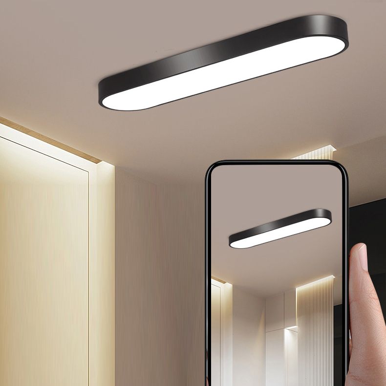 Arisha Oval Flush Mount LED Ceiling Light, Black/White/Grey/Gold | ventumra