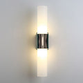 Arisha Modern Double Headed Metal Glass Vanity Wall Lamp, Black/Gold | ventumra