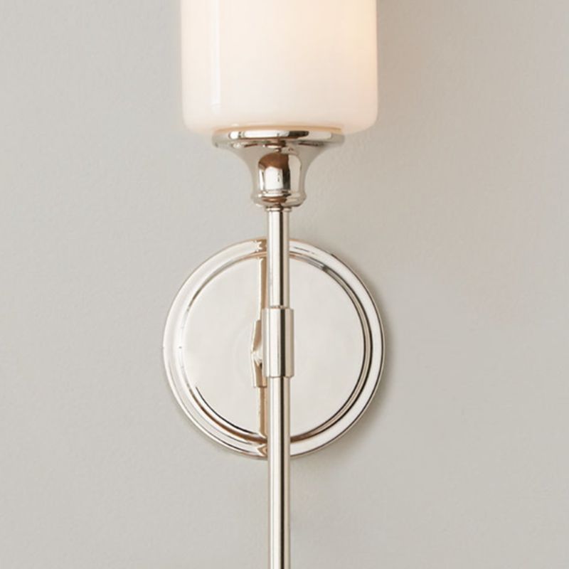 Tiffany Nordic Vanity Metal Glass Minimalism Wall Lamp, Black/Silver | ventumra