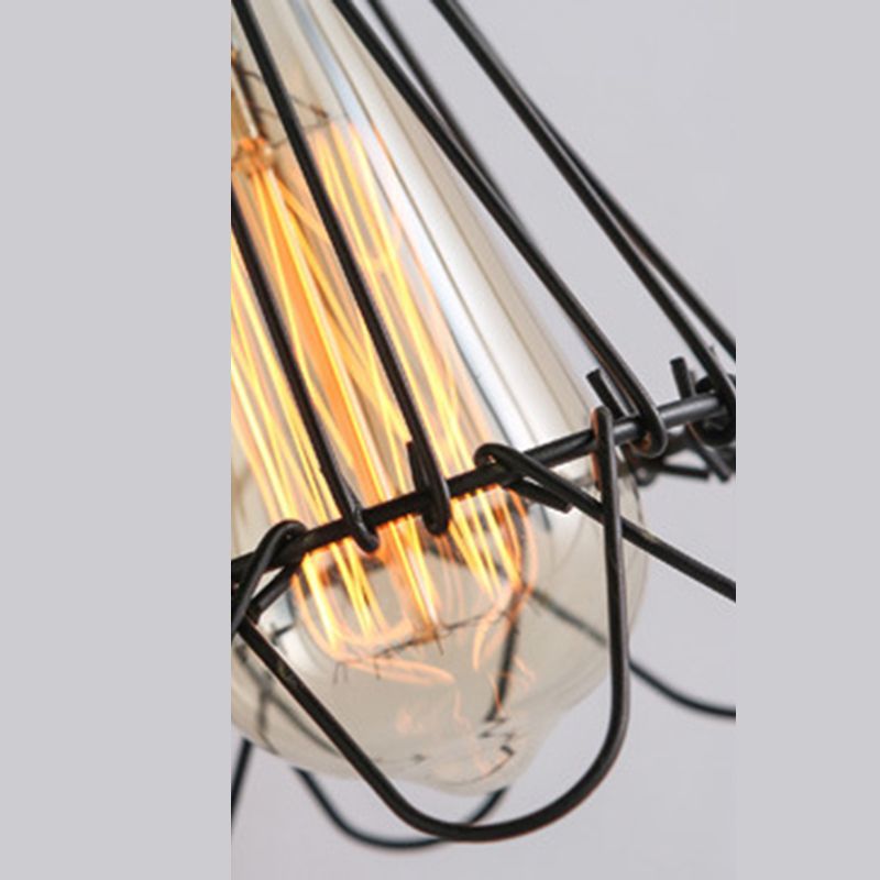 Alessio Industrial Lantern Shaped Metal Wall Lamp, Black/Rust | ventumra